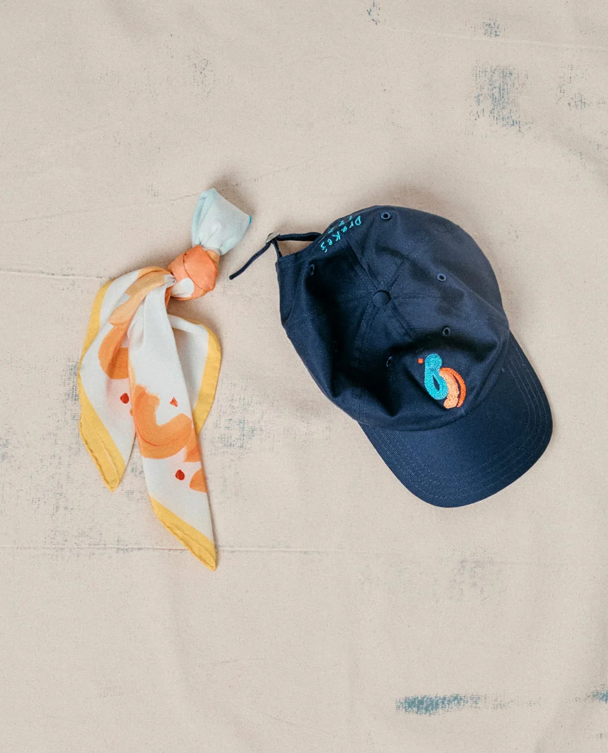 Image of Mayumi Y. for Drake’s Navy Cotton Twill Baseball Cap