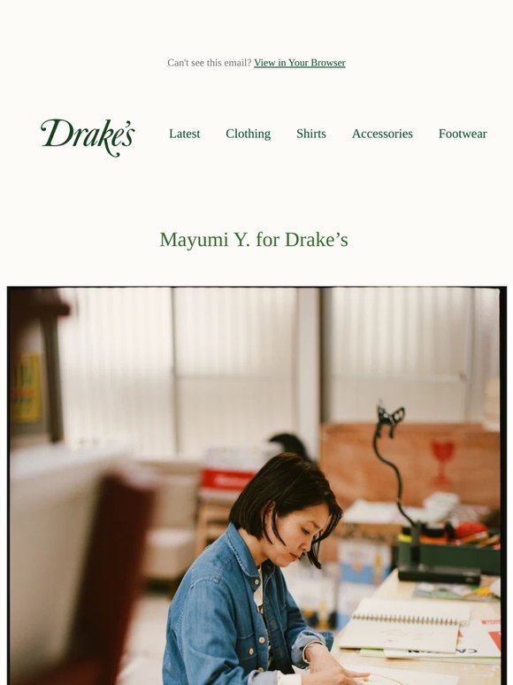 Mayumi Y. for Drake’s