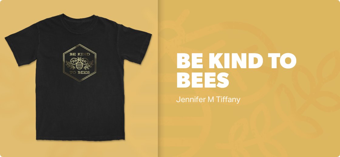 Be Kind to Bees — 1717 / Tee / black