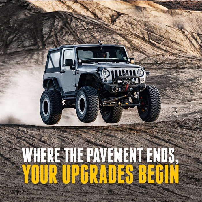 Where the pavement ends, your upgrades begin