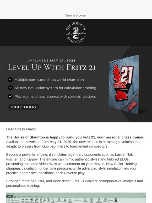 Introducing Fritz 21: The Next Generation Chess Engine