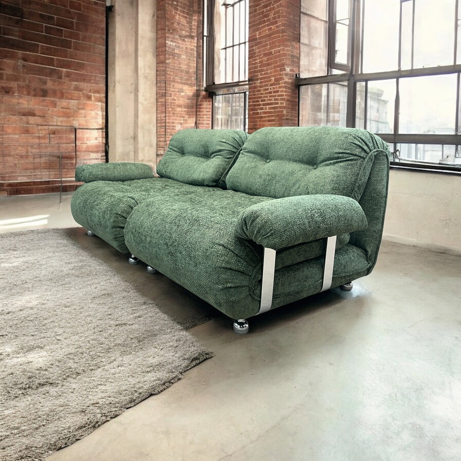 Green G Plan Vintage Mid Century Modular 2 Seater Sofa By  Wilkins