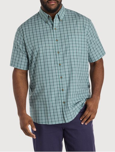 Easy-Care Medium Plaid Sport Shirt