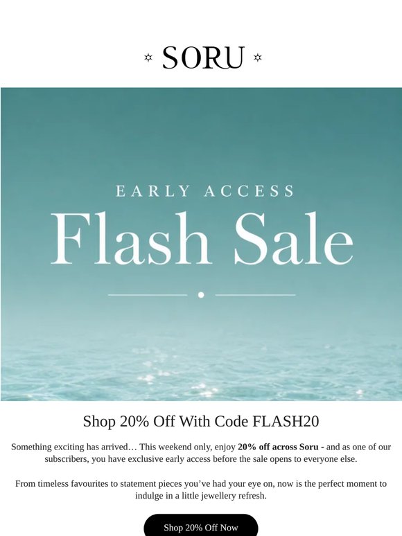 The Sale Starts Early For You