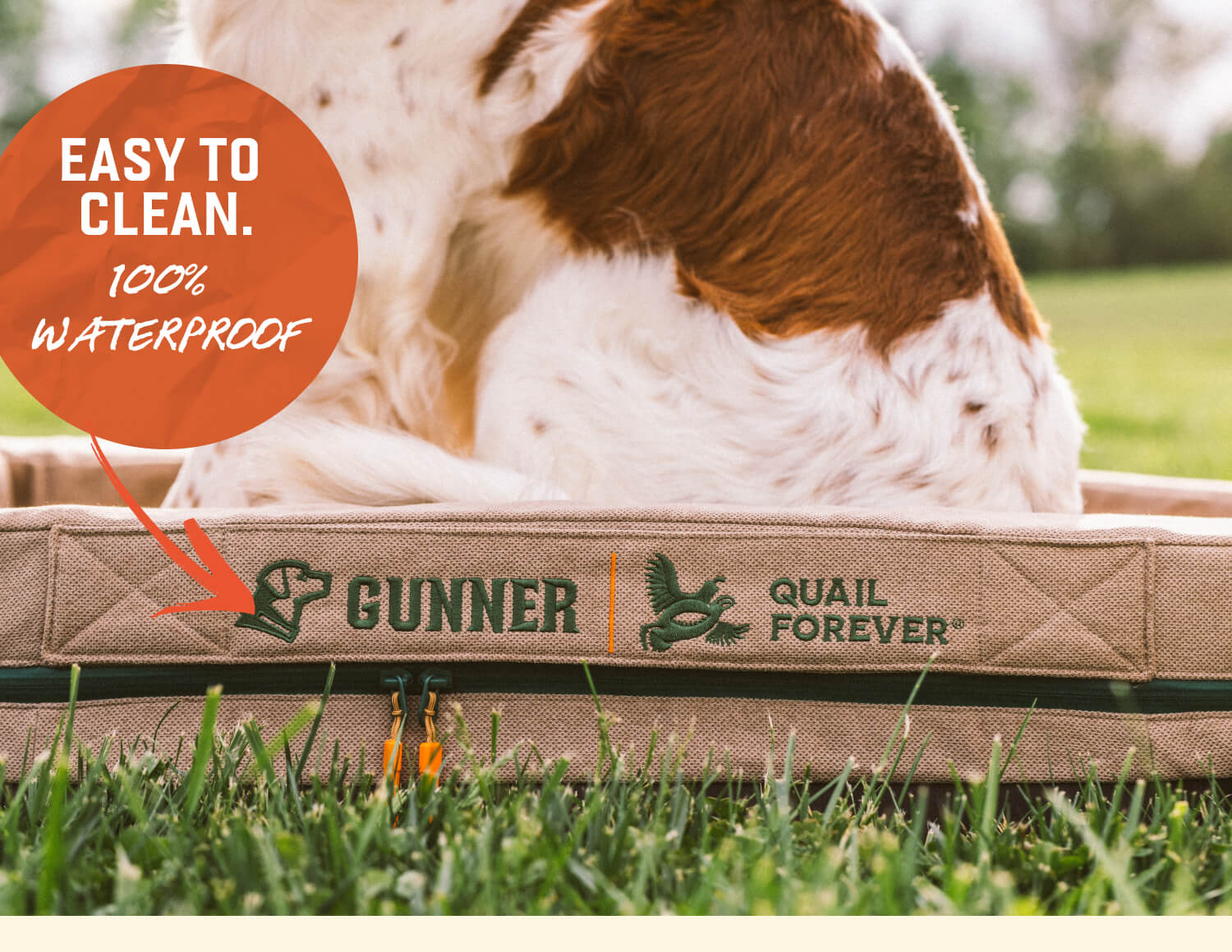 Easy to clean. 100% Waterproof