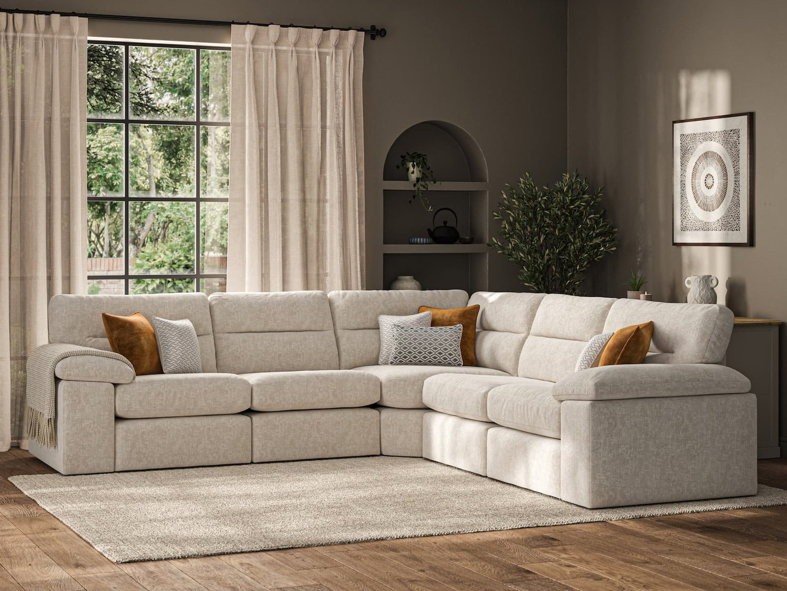 Morgan Modular 5 Seat Corner Sofa