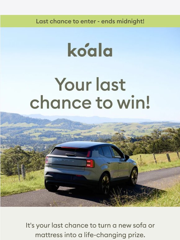 It’s your last chance to enter our biggest giveaway ever.