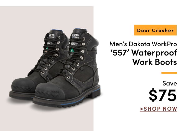 Door Crasher Men's Dakota WorkPro '557' Waterproof Work Boots Save $75