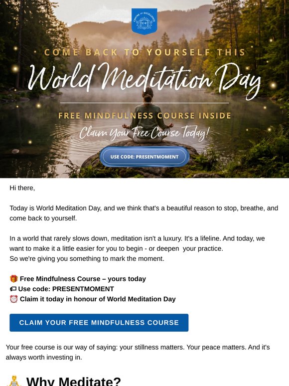 It's World Meditation Day – and we've got something for you 🧘
