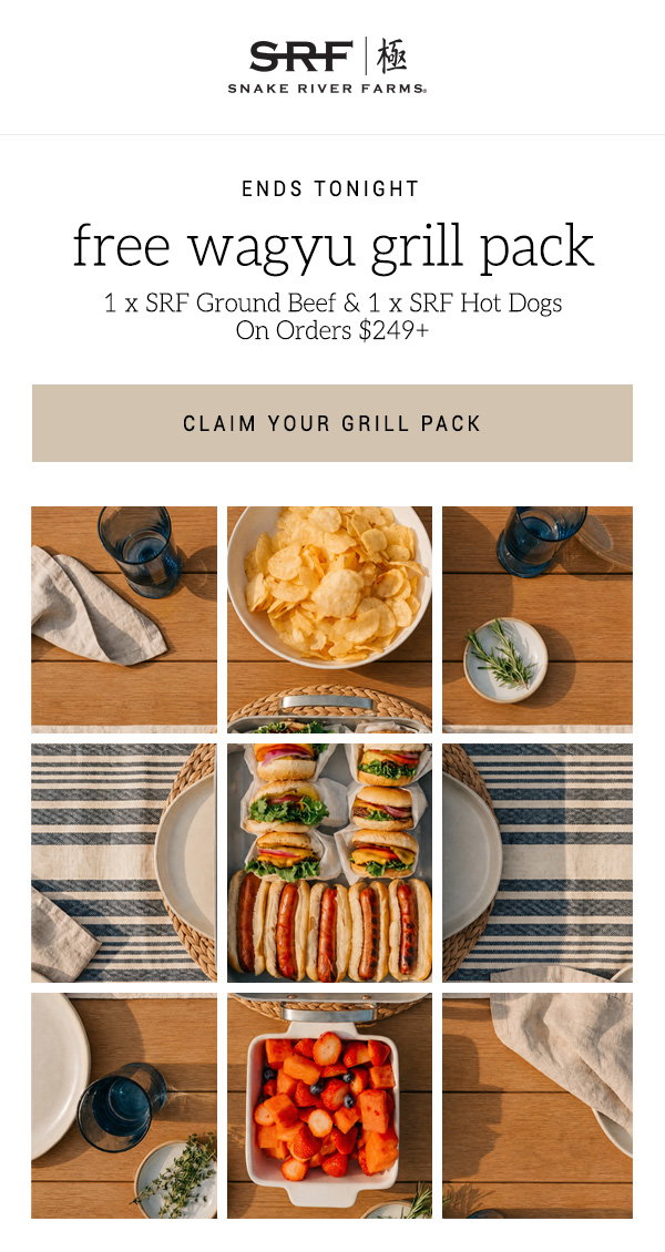Claim your grill pack 