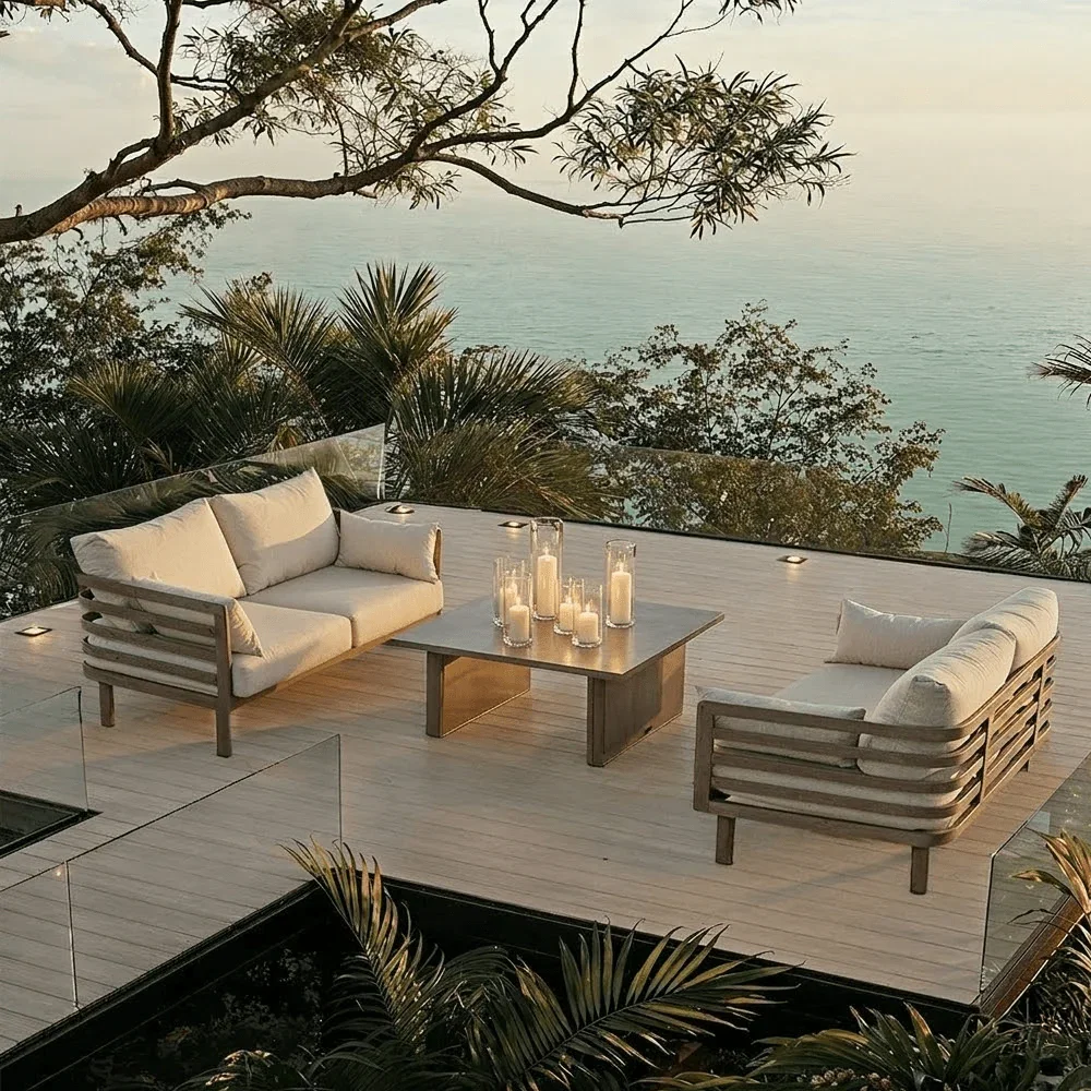 Ashford Aluminium Outdoor Lounge Set- Seats 4