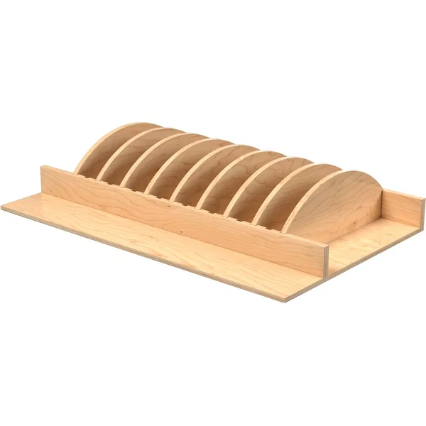 Rev-A-Shelf 4ADI-36-1, 31-7/32 Inch Width Adjustable Deep Drawer Divider System For 27 Inch Width Minimum Cabinet Opening, Light Brown