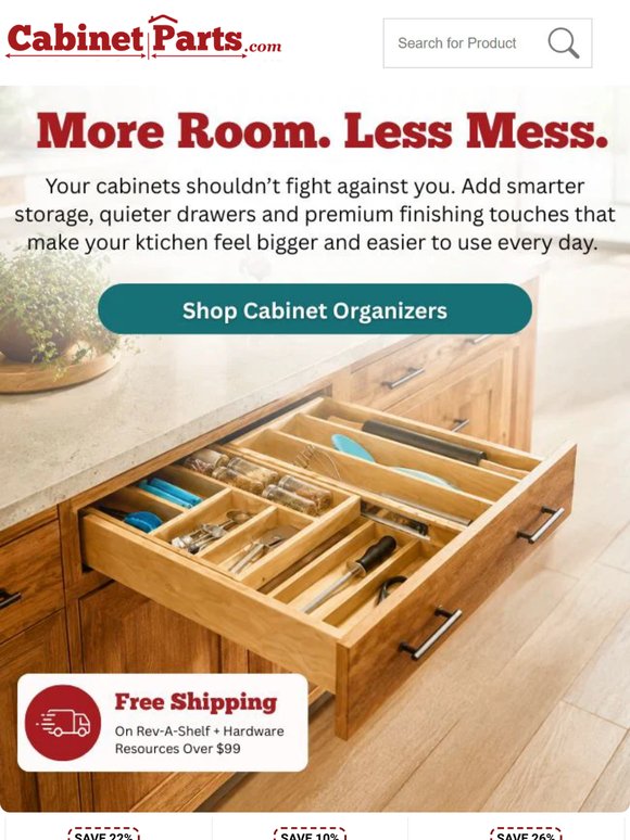 Better Cabinets Start With Free Shipping 📬