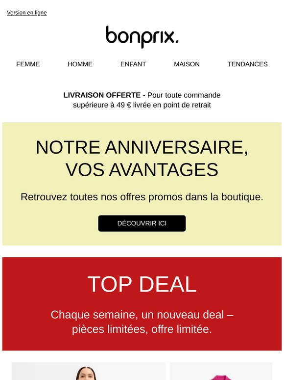Notre TOP DEALS de la semaine