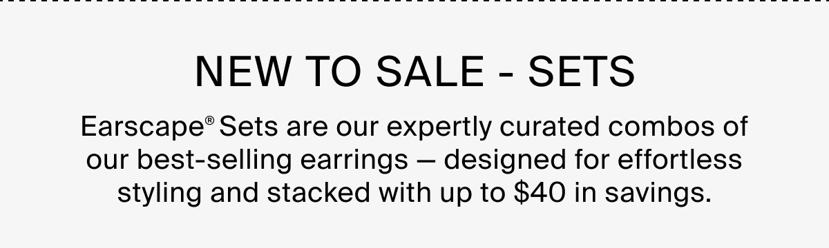 NEW TO SALE - SETS