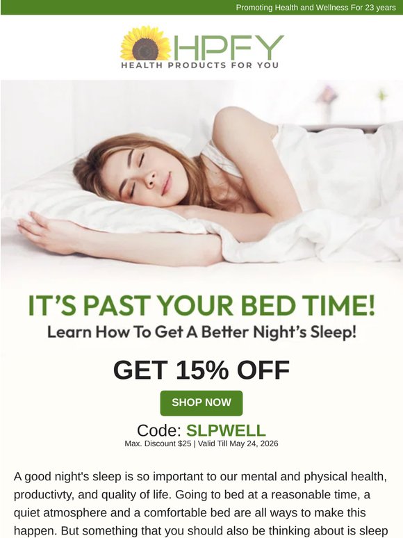 Sleep Better & Save Better