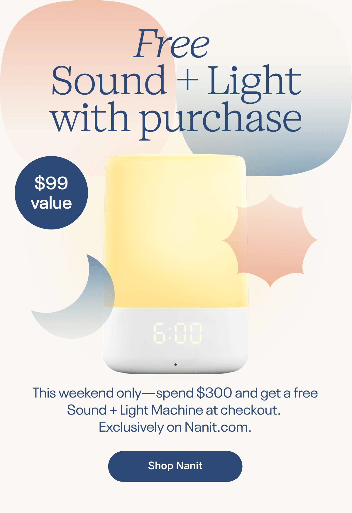 Free Sound + Light with purchase