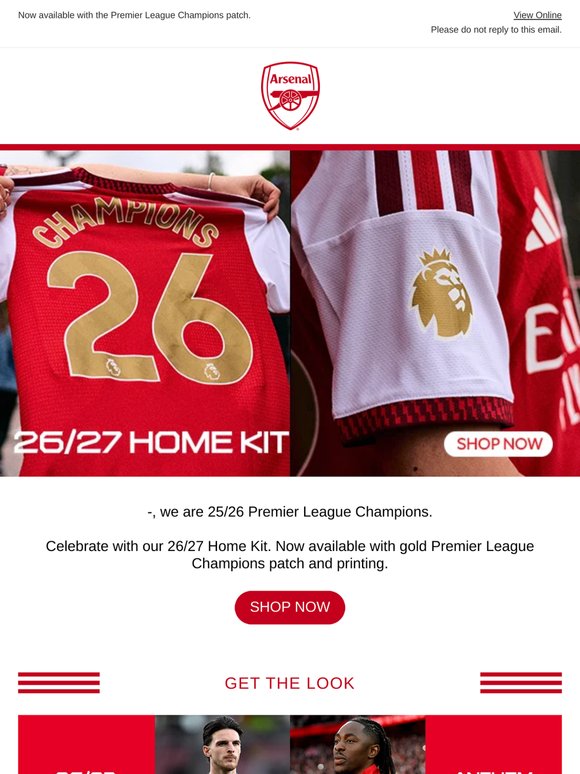 Celebrate with 25/26 Home Kit