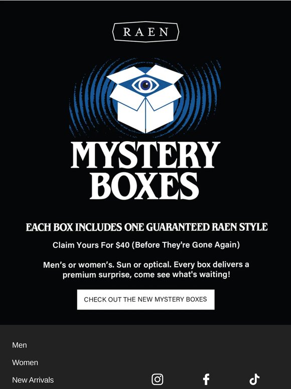 🚨 Don't Miss Your Chance To Try The New RAEN Mystery Boxes!