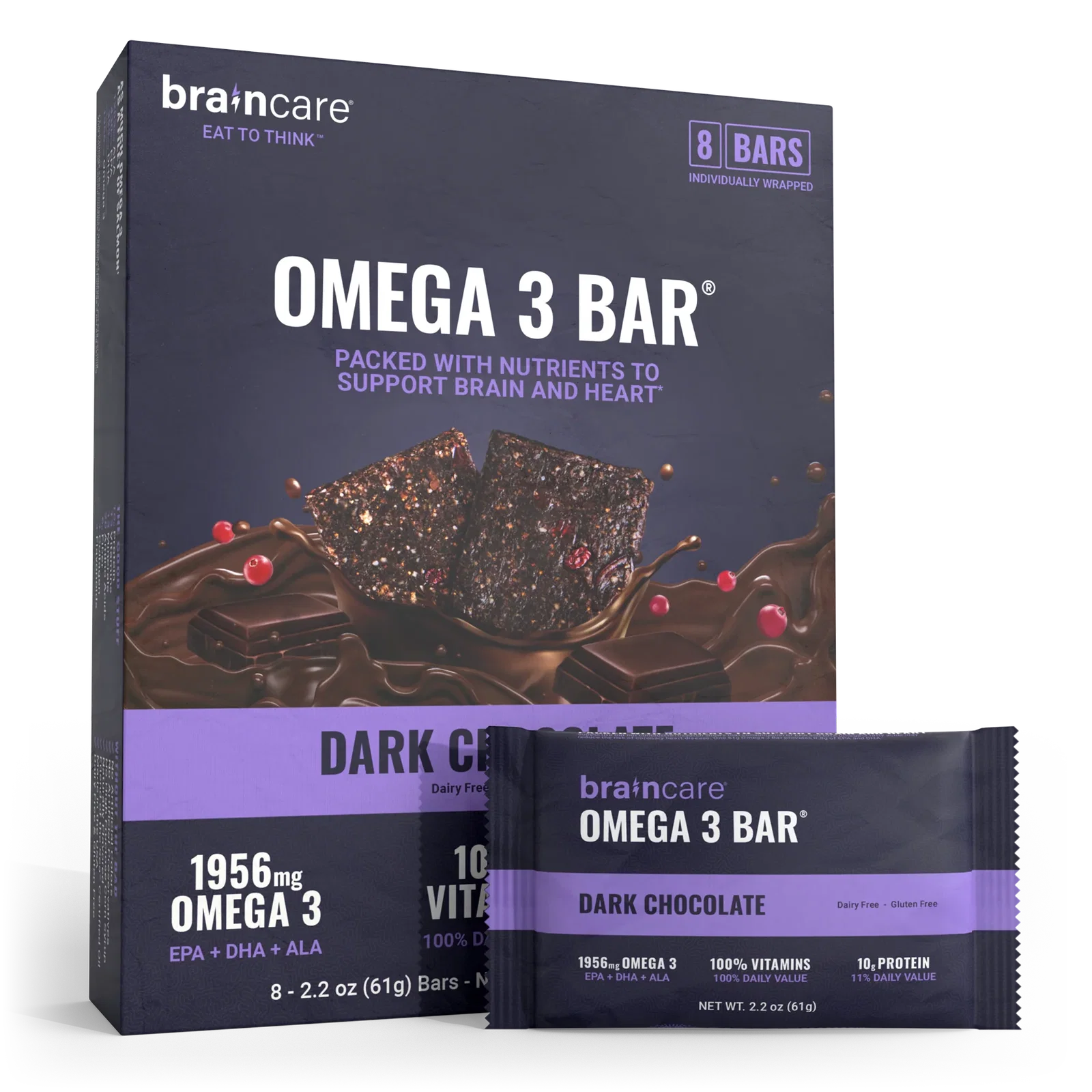 Image of Omega 3 Bar® - Dark Chocolate - Box (8 Count)