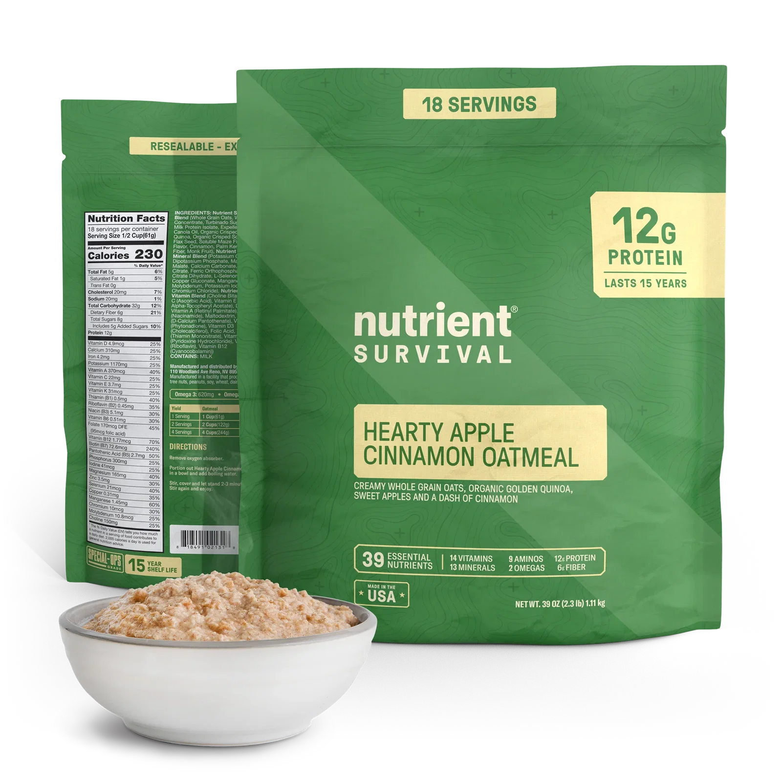 Image of Protein Oatmeal - Apple Cinnamon Pantry Pack