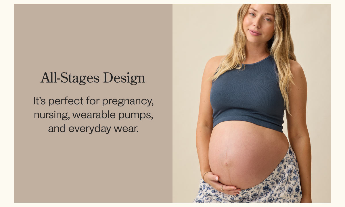 Sublime Maternity & Nursing Longline in Midnight Blue