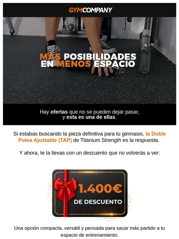 Este descuento no se repite: 1.400 € menos en tu doble polea 🔥
