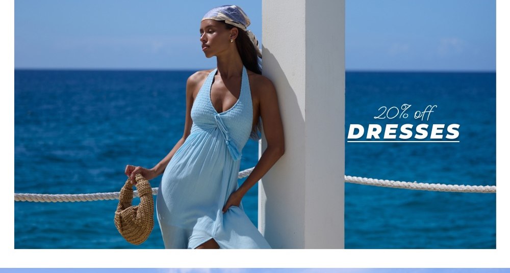 20% off DRESSES