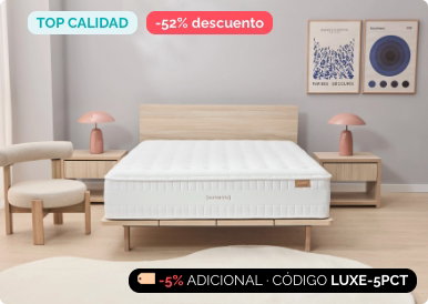Ofertas y descuentos en la Primavera de Marmota en el colchón Hybrid Luxe Edition: -52% DTO. -5% ADICIONAL, y financiación gratuita hasta en 18 meses.