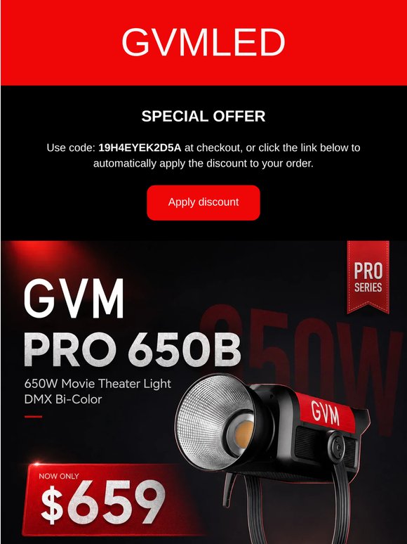 💥Creators, Grab $600 OFF on GVM AIO Pro LED Lights Now