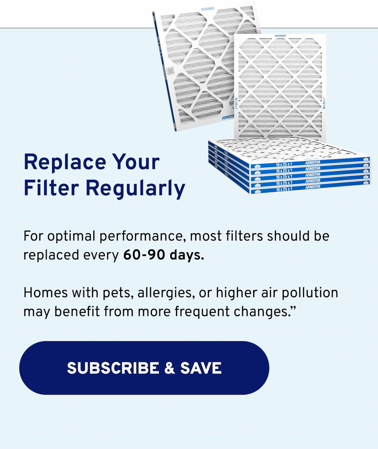 Replace Your Filter Regularly