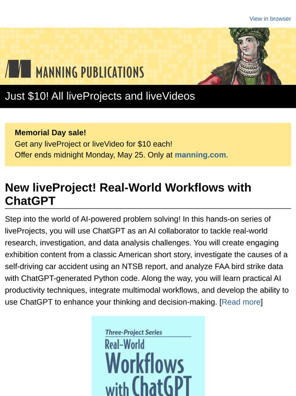 Just $10! All liveProjects and liveVideos