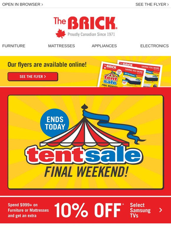🎪 Last Call for Tent Sale🎪