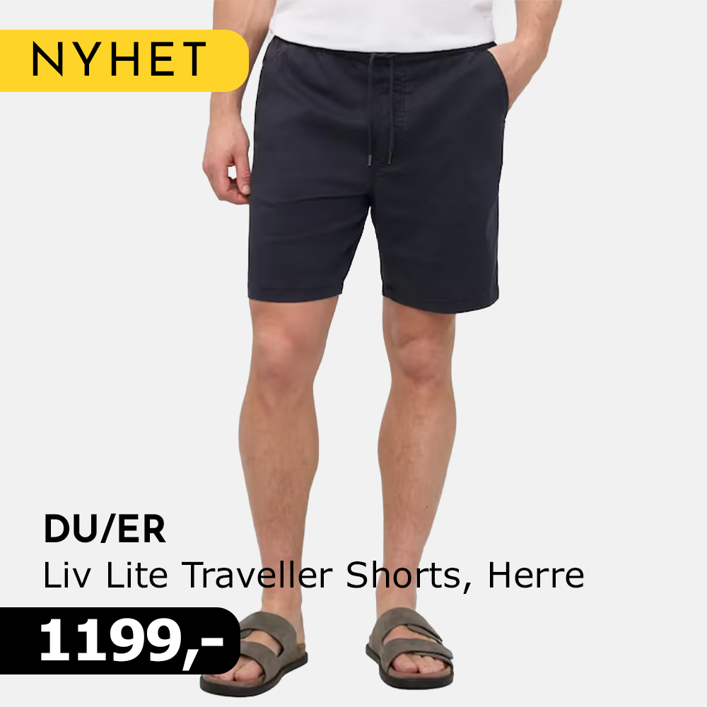 DU_ER Liv Lite Traveller Shorts, Herre