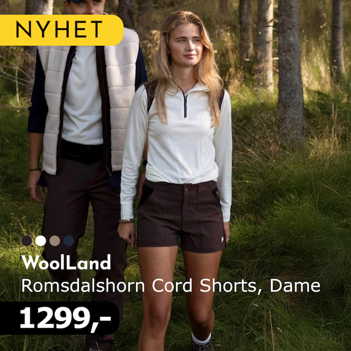 WoolLand Romsdalshorn Cord Shorts, Dame