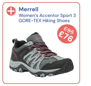 Merrell Women's Accentor Sport 3 GORE-TEX Hiking Shoes. Reduced from £95 to £76.