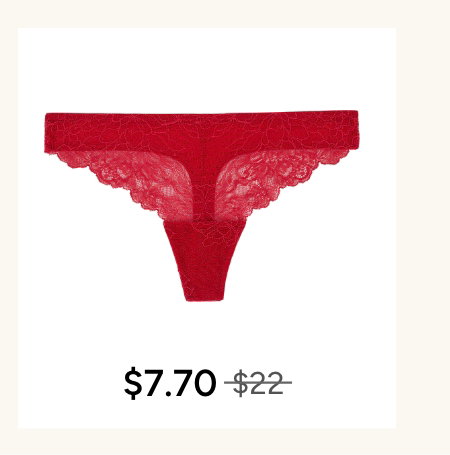 Luxe Lace Thong