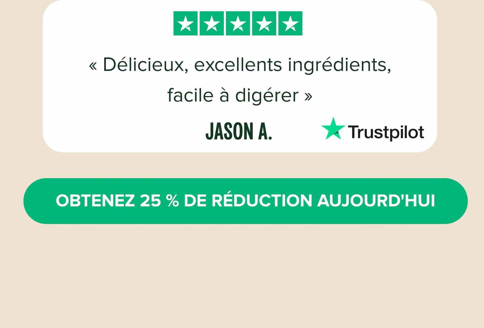 « Délicieux, excellents ingrédients, facile à digérer »