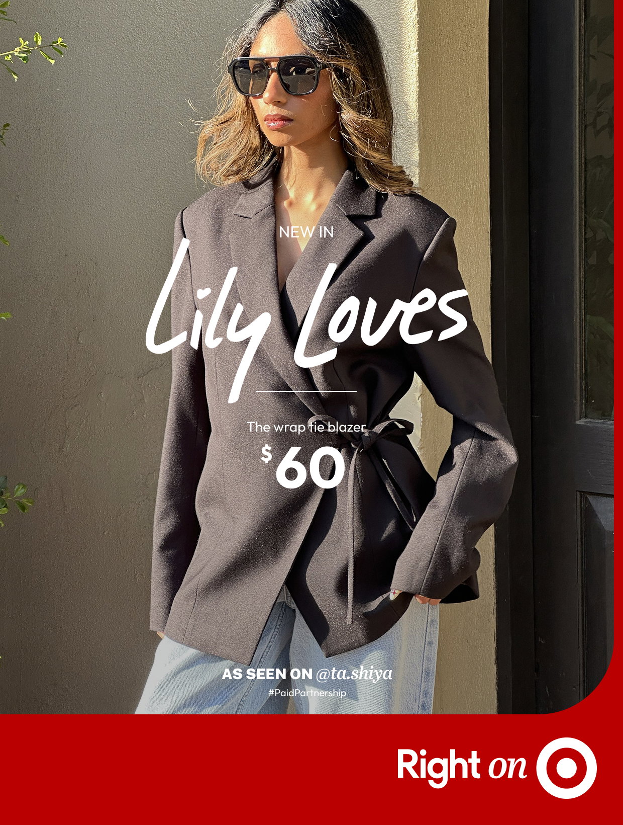 Lily Loves The wrap tie blazer