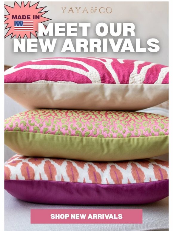 Even NEWER Made In America Pillows just Launched.