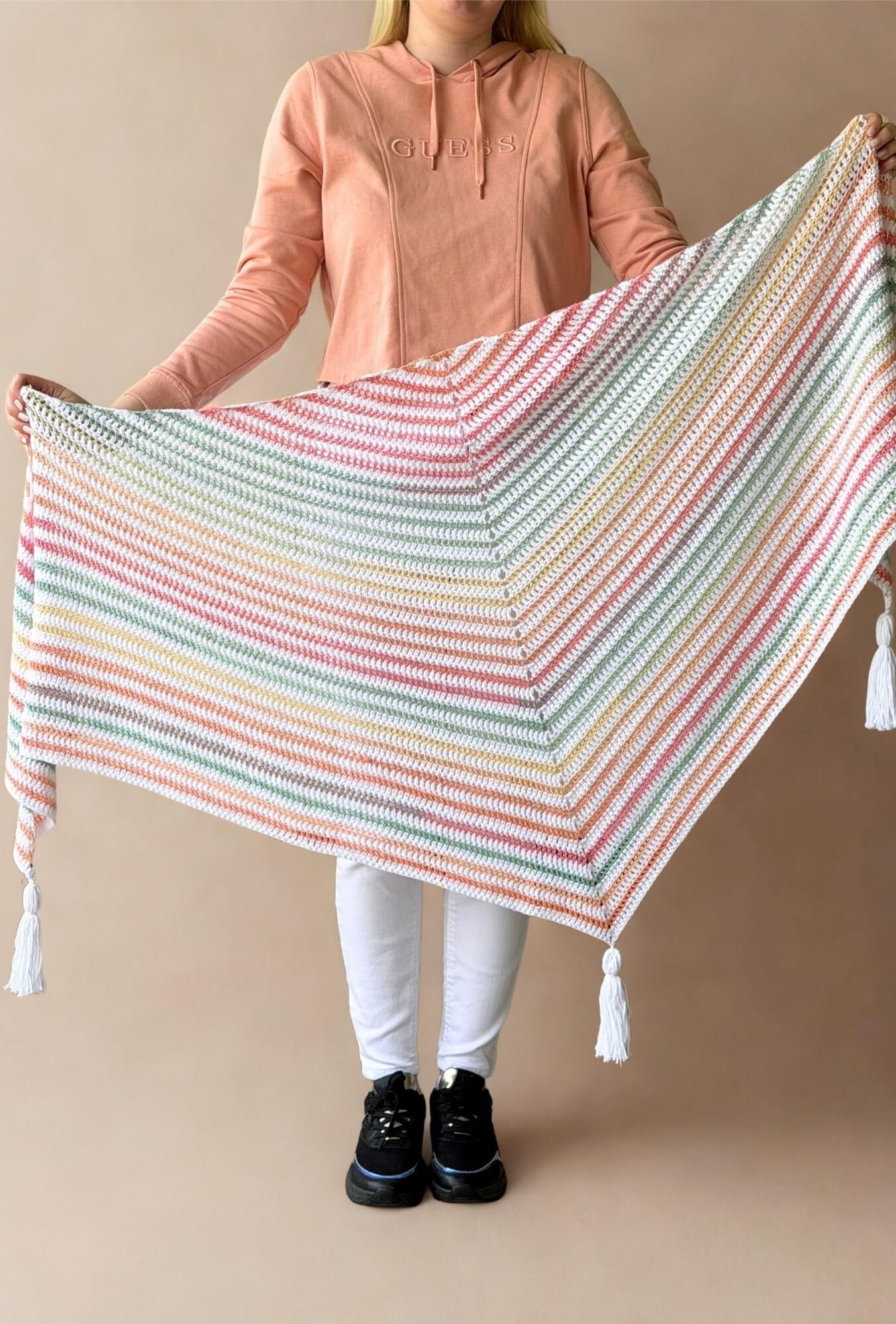 Image of Crochet Kit - Easy Stripes Shawl