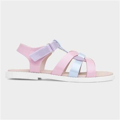 Walkright Layla Girls Multi Pastel Patent Sandal