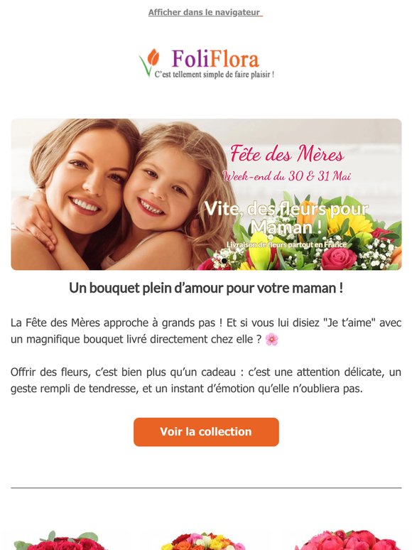 Fête des Mères J-10 : Vite, des fleurs pour maman !