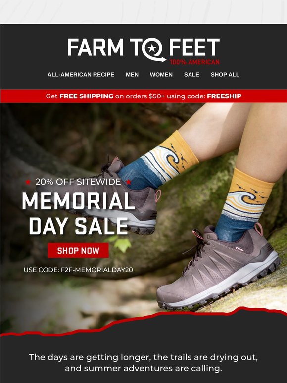 20% Off for Every Summer Adventure