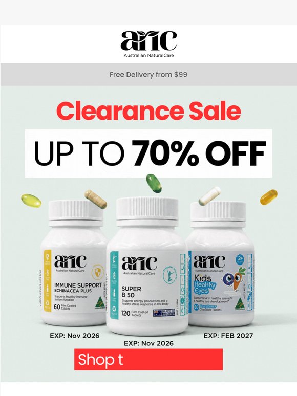 Clearance Sale Now On