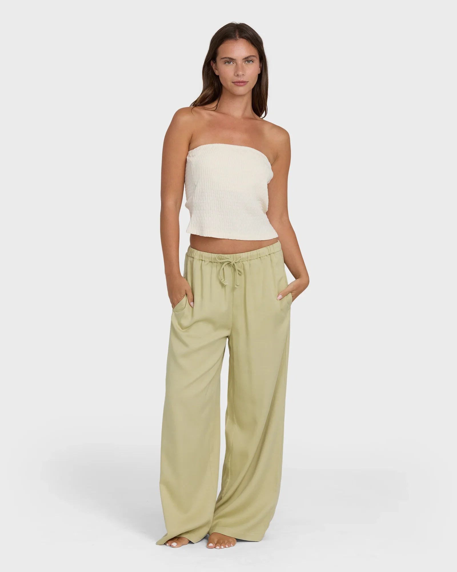 Image of Wanderer Solid Pants - Cactus