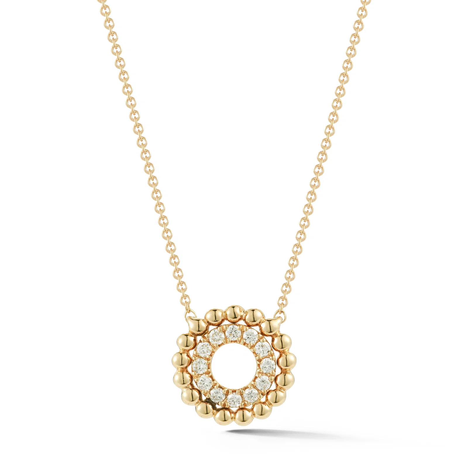 Image of Poppy Rae Pebble Halo Necklace