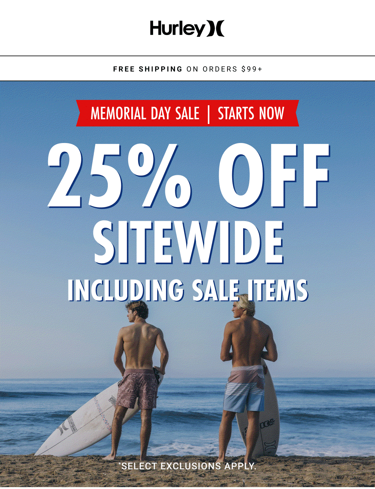 25% OFF SITEWIDE