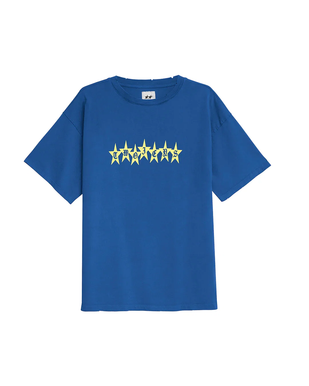 Image of Blue Graphic Stars Tee