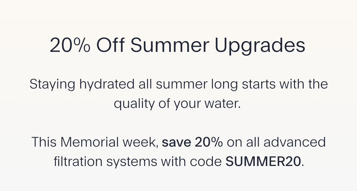 20% Off Summer Upgrades